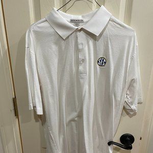 Peter Millar SEC Logo Golf Polo Large White